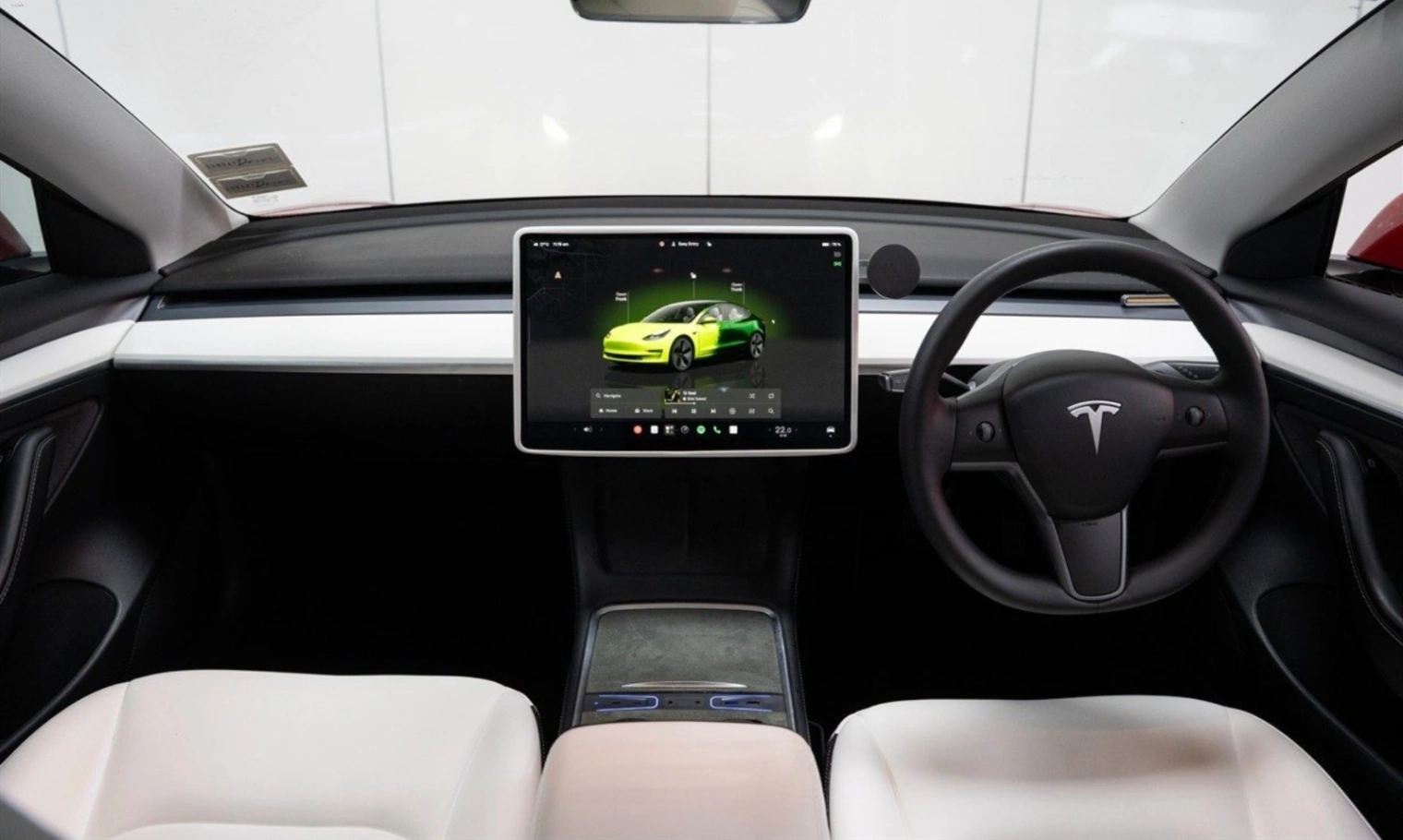 Tesla Model 3 2022 51K Ultra Red with white interior, photo 7